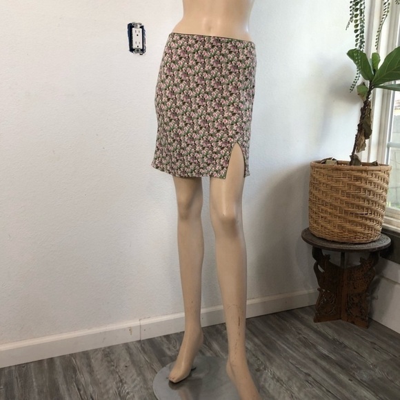 Audrey3+1 mini floral skirt elastic waist - Picture 11 of 16